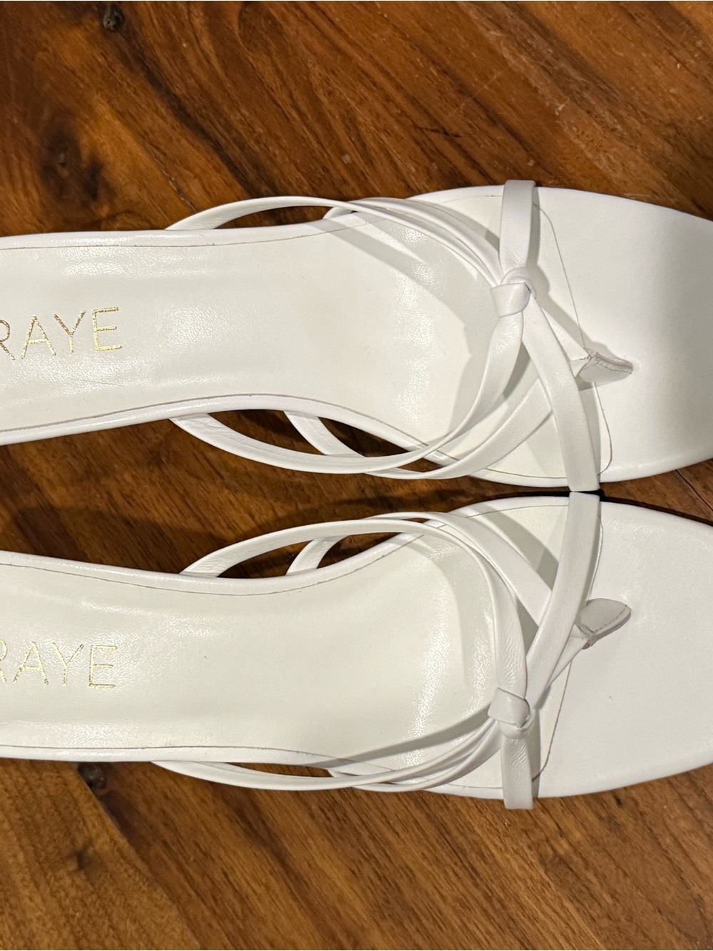 RAYE White Strappy Heeled Sandals